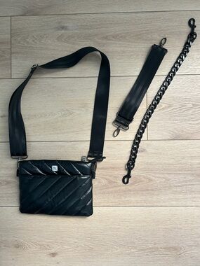 Think Royln Bum Bag 2.0 Convertible Crossbody Bag Black